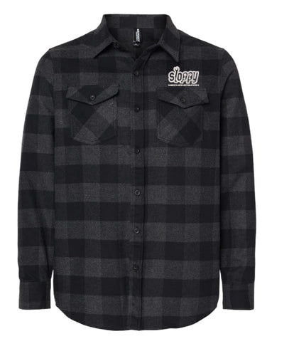 Pre-order!!! Black/Gray Sloppy flannel