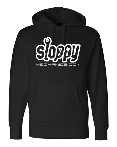 Pre-order!! Black Sloppymechanics.com Logo Pullover Hoodie
