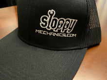 Black Sloppy Snapback logo hat