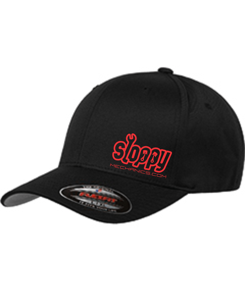 Sloppy Mechanics Red Logo Adult Flex-fit Hat